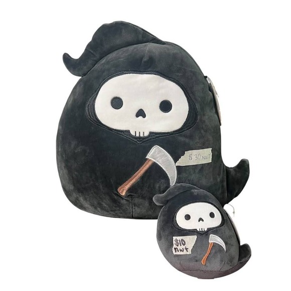 Squishmallows Other - Squishmallows 12" Otto The Grim Reaper Squishmallow Plush & 5" Otto Set